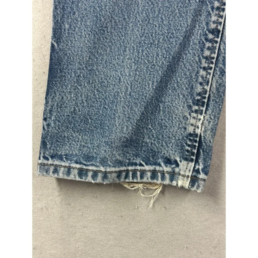 Wrangler 47MWZ Jeans Mens Blue Regular Fit Cowboy Cut Straight Leg